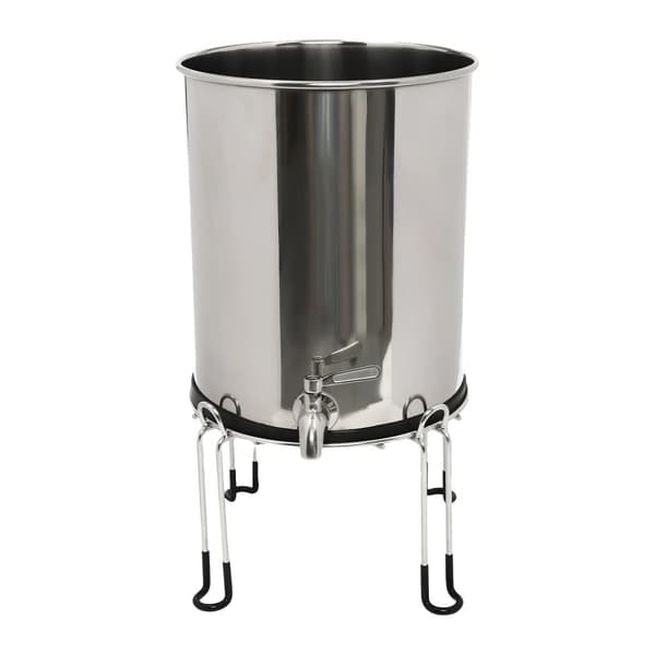 Gravitationstrukket Vandfilter System, 2,25 Gallon Kapacitet, Holdbart 304 Rustfrit Stål,Sølv