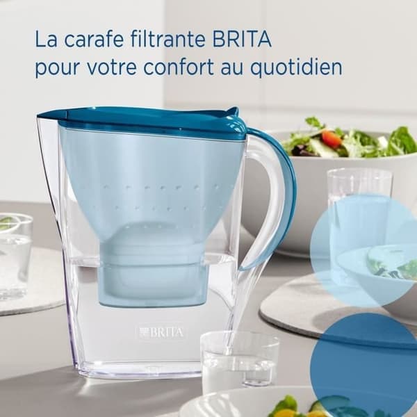Karaff med filter - BRITA - Marella - 2,4L - 3 MAXTRA PRO patroner - Diskmaskinssäker