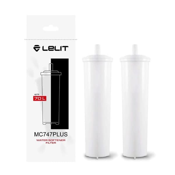 Vattenavhärdningsfilter - LELIT - PLA930M - Paket om 2 - Vit - Kationisk resin