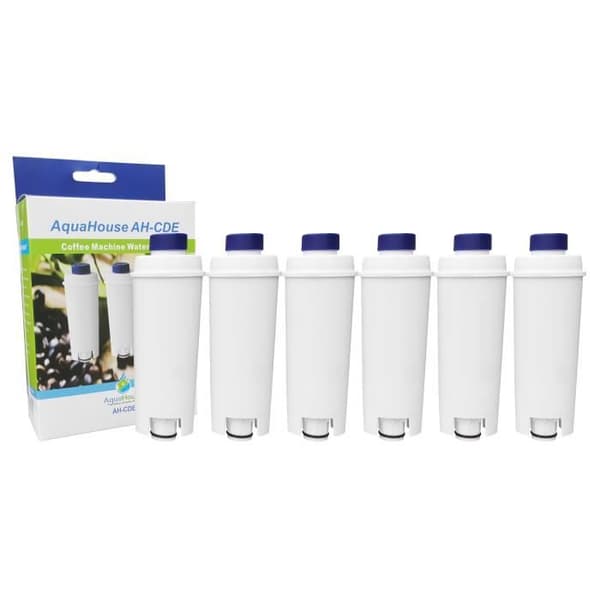 Filtrerpatron - AQUAHOUSE - DLSC002 - Paket med 6 - Eliminerar klor och kalk - Förbättrar kaffesmaken