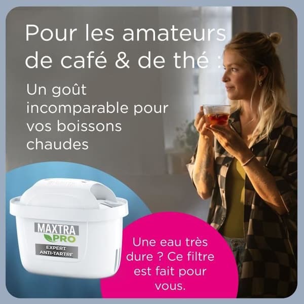 BRITA-hanasuodatinpatruuna MAXTRA PRO Expert kalkinpoistoaine 3+1 kpl pakkaus