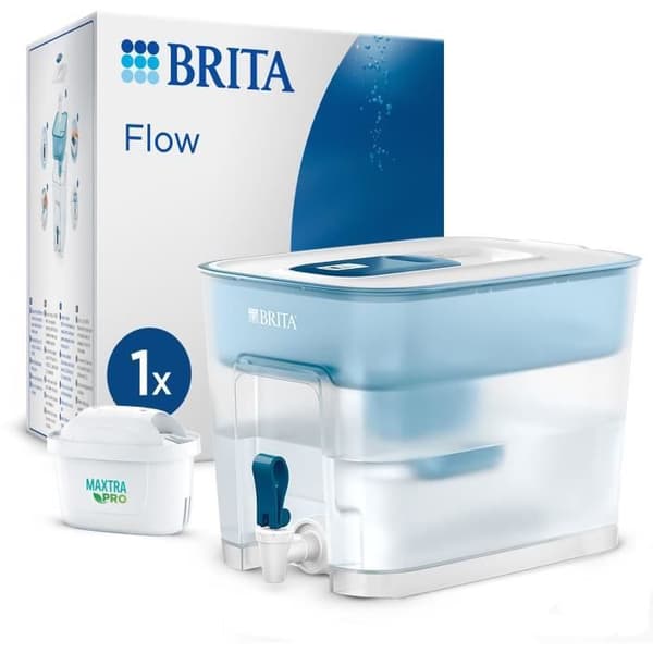 Brita Flow Blue Flow vattenfördelare (8,2 l) inkluderar 1 MaxTra Pro allt-i-1-patron