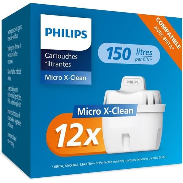 Philips vattenfilterpatroner, paket med 12