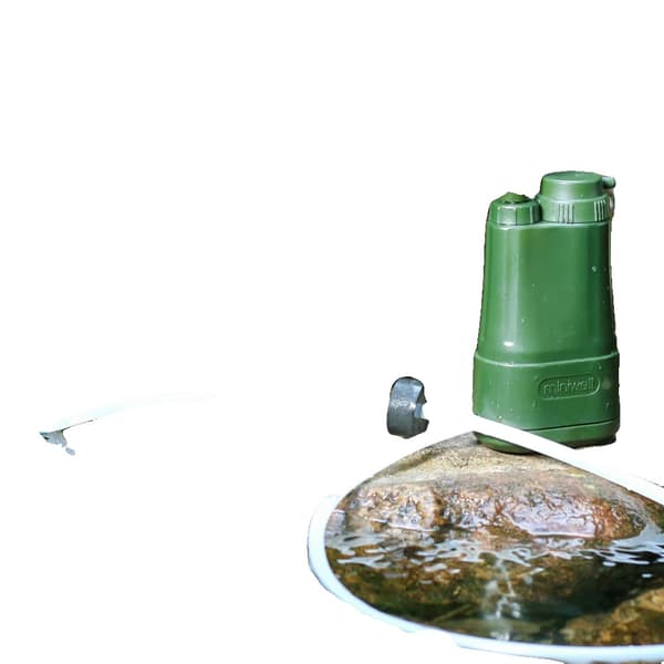Bärbart Vattenfilter, 0,01 Mikron Pore Storlek, 1000 Liter Filtreringskapacitet, Lätt och Kompakt