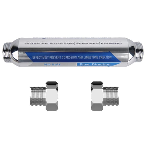 Högflödes vattenfilter för hela huset, rostfri stålnät, förfilter, flödeshastighet 3000L/h,Silver
