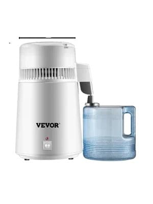 Vanddestillator, 4L kapacitet, 750W effekt, 304 rustfrit stål konstruktion,4L 750 W