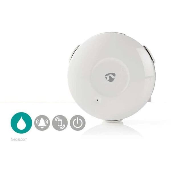Nedis - SmartLife vattendetektor | WiFi | Batteridriven | Max. Batteritid: 24 månader | 50dB | vit