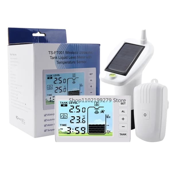 Ultraljudsnivåsensor, Vätskenivåmätning, Temperaturvisning,TS-FT001