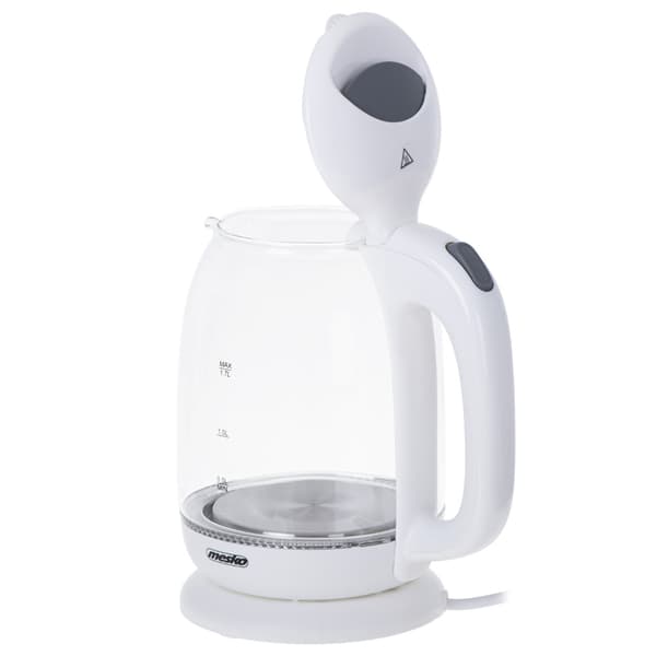 Mesko Vannkoker i glass 1,7L 2200W - Hvit