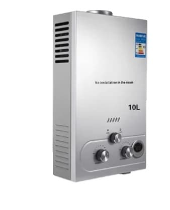 Tanklös Propan Gasvärmare, Flera Storlekar Tillgängliga, Konstruktion i Rostfritt Stål, 6 liter, 12 kilowatt