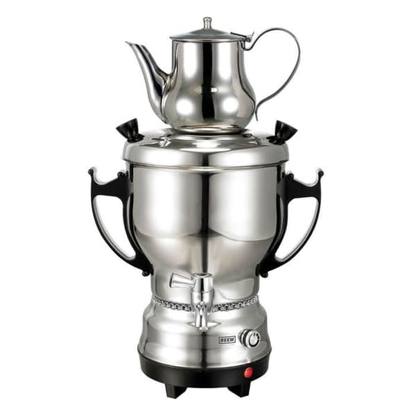 BEEM 1311SR elektrisk samovar - 3L - Rostfritt stål - 1500W Svart, Silver