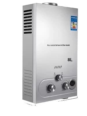 Øjeblikkelig gasvandvarmer, 8L-18L kapacitet, 12KW-36KW effekt,10L 20KW
