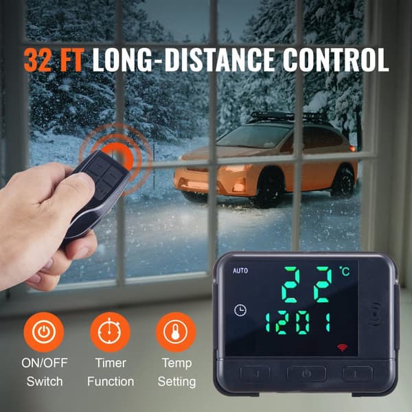 Diesel-auton lämmitin, 5/8KW, LCD-kytkin, äänenvaimennin,5 kilowatin LCD