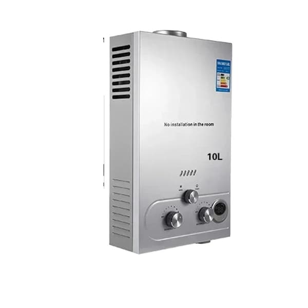 VEVOR LPG Vandvarmer, 10L Kapacitet, Rustfrit Stål Hus, Øjeblikkelig Varmt Vand,10 liter