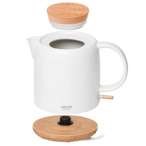 Adler Keramisk kedel 1L - Hvid
