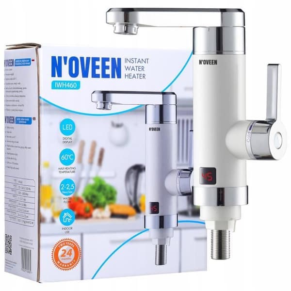 Noveen IWH460 INOX Instant Elektrisk varmvattenberedare - OEM - 3kW - Magnesiumanod