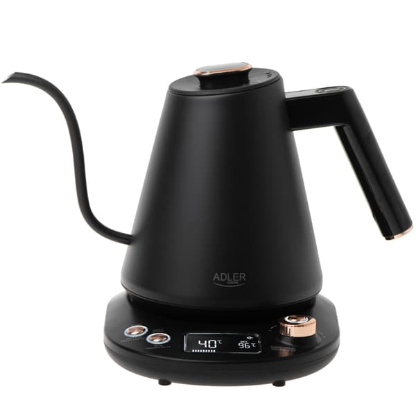Vattenkokare med lång pip LED-display och temperaturkontroll 1,0L