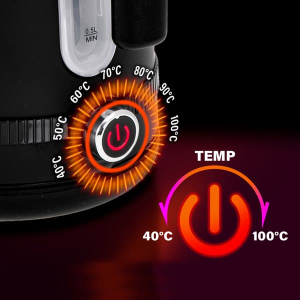 Vannkoker med LCD-skjerm og temperaturkontroll