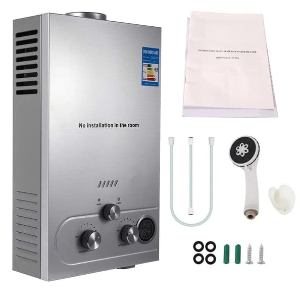 Gasvandvarmer, 16 kW effekt, 8 L/min udgang,6L, EU