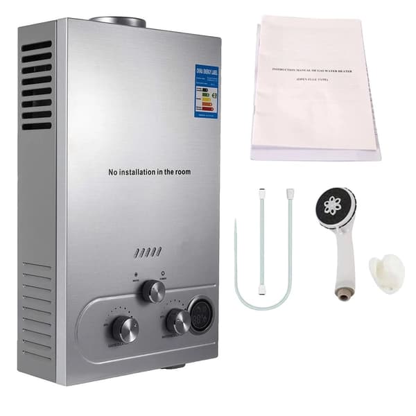 Gasvandvarmer, 16 kW effekt, 8 L/min udgang,6L, EU