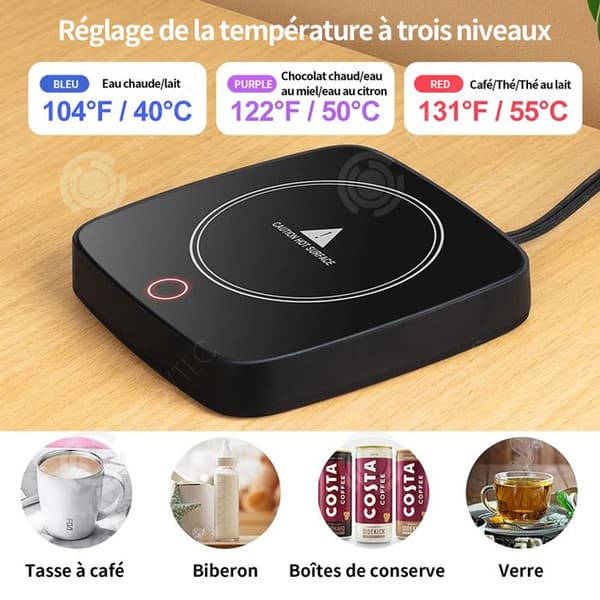 INN Koppvärmare 40-55 grader Celsius intervall uppvärmning elektrisk kaffevärmare elektrisk koppvärme automatisk konservering