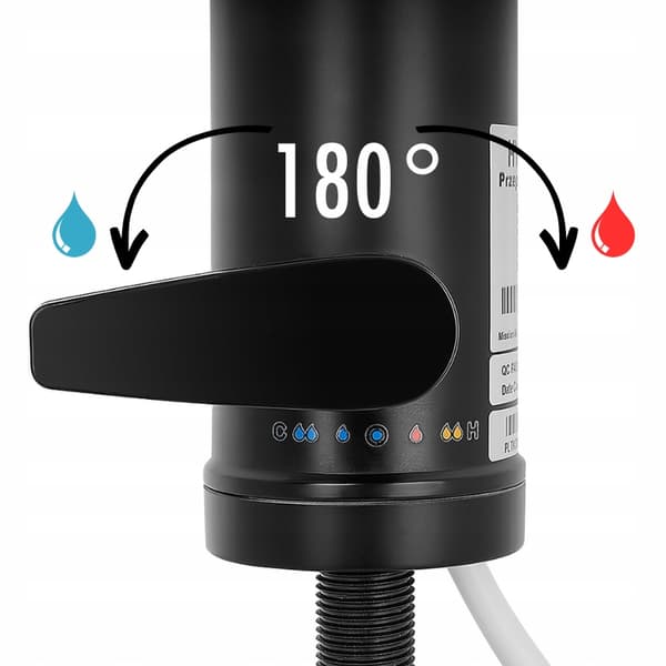 Gennemstrømningsvandvarmer HYDRO FLOW DARK 3,3kW