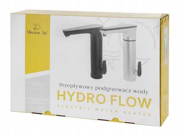Gennemstrømningsvandvarmer HYDRO FLOW DARK 3,3kW
