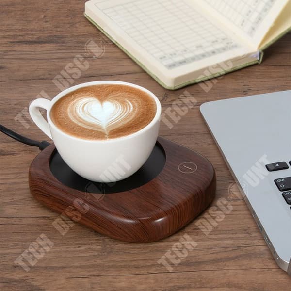 TD® 3-hastighets elektrisk kaffevärmare med termostat Snabbuppvärmning elektrisk kaffevärmare för hem och kontor