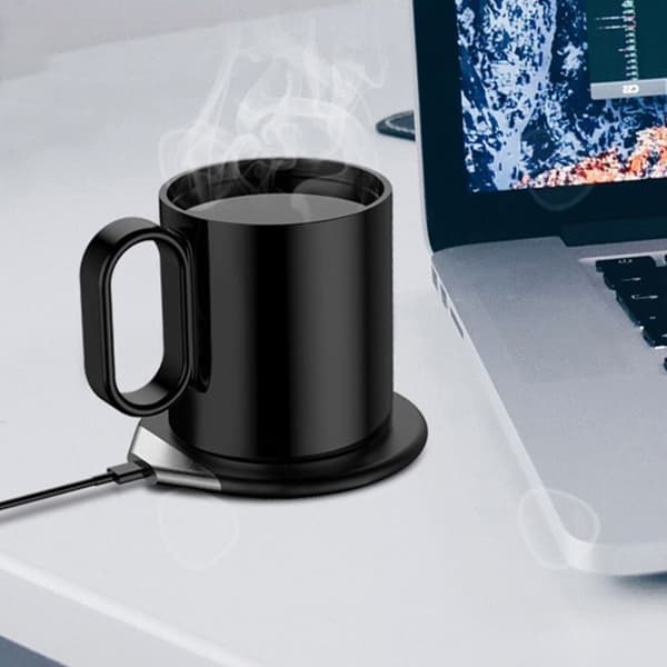 Elektrisk kaffevärmare med justerbar termostat Snabbuppvärmning Elektrisk kaffevärmare för matvärmare för hemmakontor