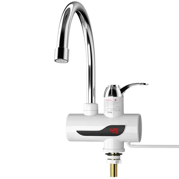 Øjeblikkelig varmtvandsarmatur, justerbar temperatur 30-60℃, energieffektiv 3000W,A