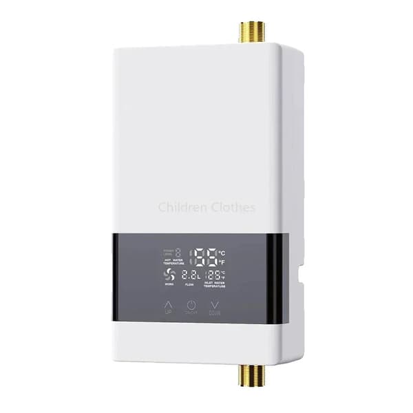 Øjeblikkelig Vandvarmer, 220V-6000W, Berørings- og Fjernbetjening,220V-6000W Hvid4