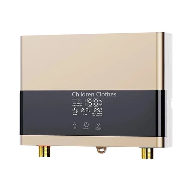 Øjeblikkelig Vandvarmer, 220V-6000W, Berørings- og Fjernbetjening,220V-6000W Guld