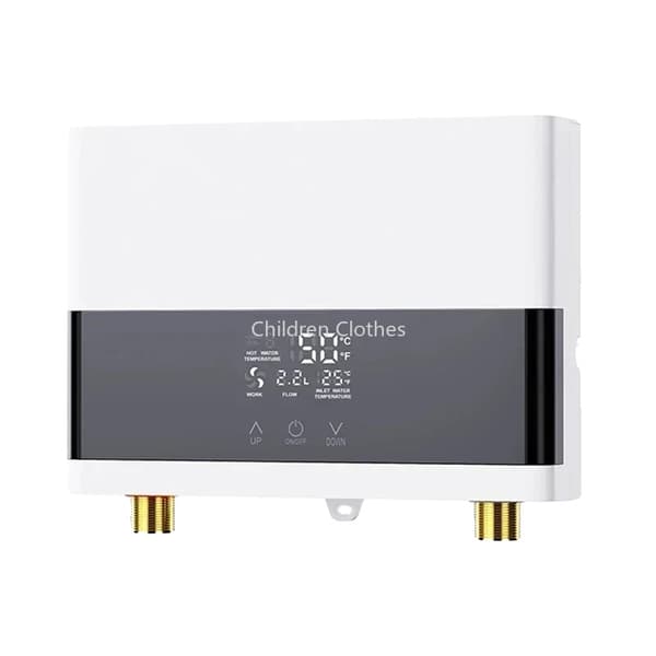 Välitön vedenlämmittimen, 220V-6000W, kosketus- ja kauko-ohjaus,220V-6000W Valkoinen