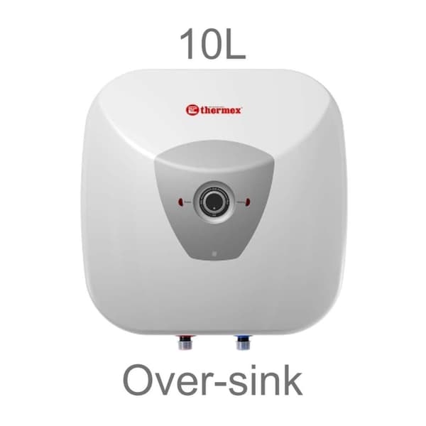 Kompakt elektrisk varmvattenberedare HIT PRO 10L Thermex – Installation ovanför handfatet (vattenanslutningar nedtill)