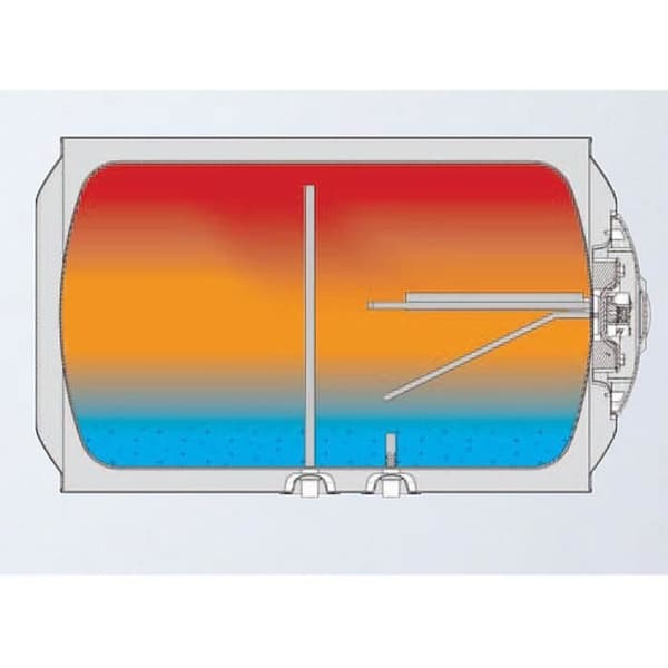 Varmvattenberedare Elektrisk Horisontell Swing ISEA - 150L - IS EYEWEAR - Magnesiumanod - 15kW - Vit