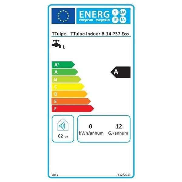 Gasvattenberedare - TTulpe - Inomhus B14 P37 Eco - 14 l/min - Installation inomhus - 24 kW
