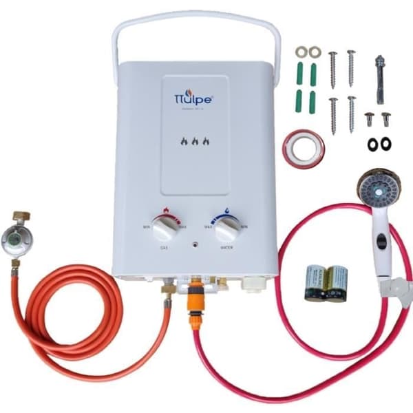 Bärbar omedelbar vattentank - TTulpe - HD-6 P37 - Propangas - 12 kW - 6 L/min