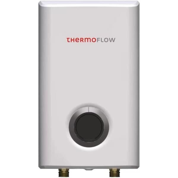Thermoflow Elex 10 kW Elektrisk genomströmningsvattenvärmare 230 V trycktålig Vattenvärmare upp till 55 C G 12 anslutning
