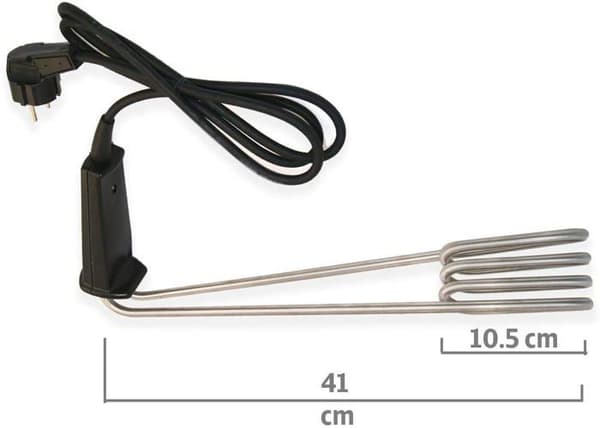 Bärbar elektrisk varmvattenberedare | Immersionselement för uppvärmning av hinkar | Effekt: 2000W 230V | GOLDMAN SERVICE