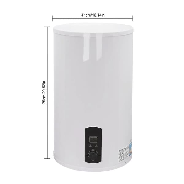 Elektrisk Varmvattenberedare, 2KW Effekt, Justerbart Temperaturområde 30-75 ℃,120L