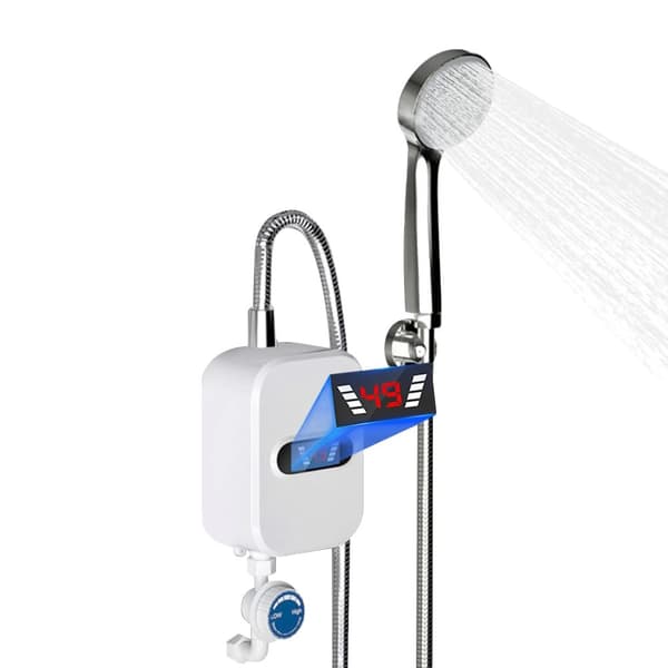 Elektrisk Sofort Varmvattenberedare, 3500W Effekt, Kompakt Väggmonterad Design,VIT