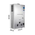 Miniatyrbillede 2 af 2: Tankless LPG Vandvarmer, Varmevand Output, Justerbar Temperaturinterval,8L