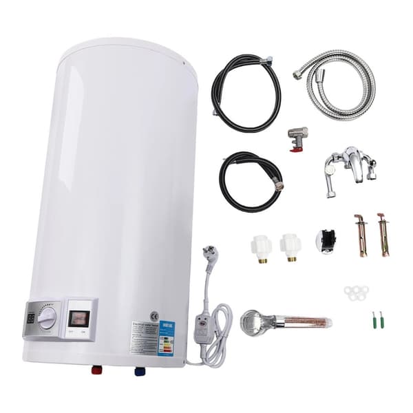 Elektrisk Varmvattenberedare, 80L Kapacitet, 2000W Effekt,VIT