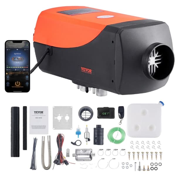VEVOR Dieselvärmare, Fjärrkontroll, LCD-skärm,LCD och Bluetooth