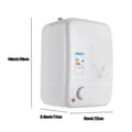 Miniatyrbillede 2 af 2: Elektrisk Vandvarmer, 8L Kapacitet, Justerbar Temperatur 30-75℃,HVID