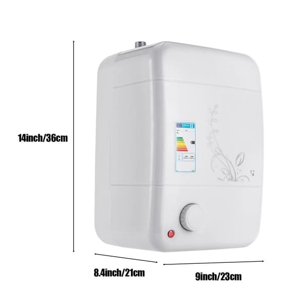 Elektrisk Vandvarmer, 8L Kapacitet, Justerbar Temperatur 30-75℃,HVID