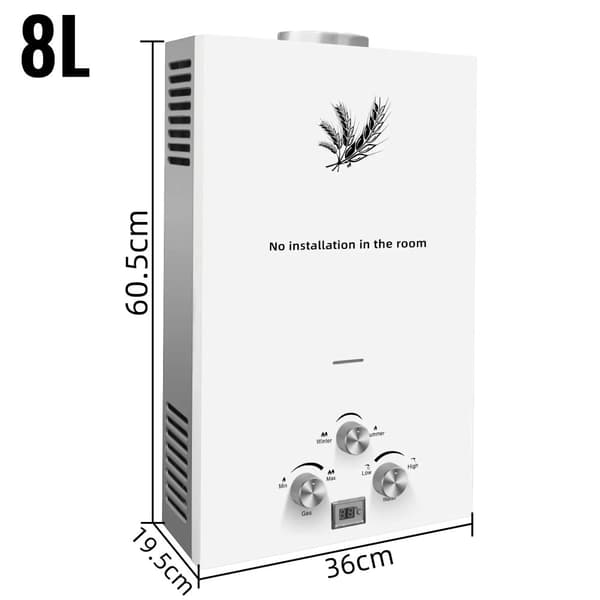 Omedelbar Varmvattenberedare,16KW 8L