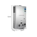Pikkukuva 2 / 2: Kannettava LPG-vesilämmitin, 6L - 18L teho, 12KW - 36KW lämmitysteho,6L 12KW