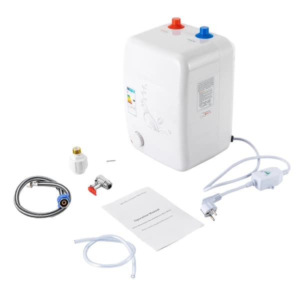 Elektrisk Vattenvärmare, 1500W Effekt, 8L Kapacitet,VIT