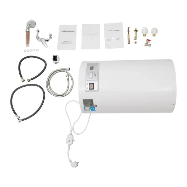 Elektrisk Varmvattenberedare, 35L Kapacitet, Temperaturområde 25-75 ℃, 2000W Effekt,VIT